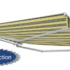 3m Half Cassette Electric Awning, Yellow And Grey (4.0m Projection)