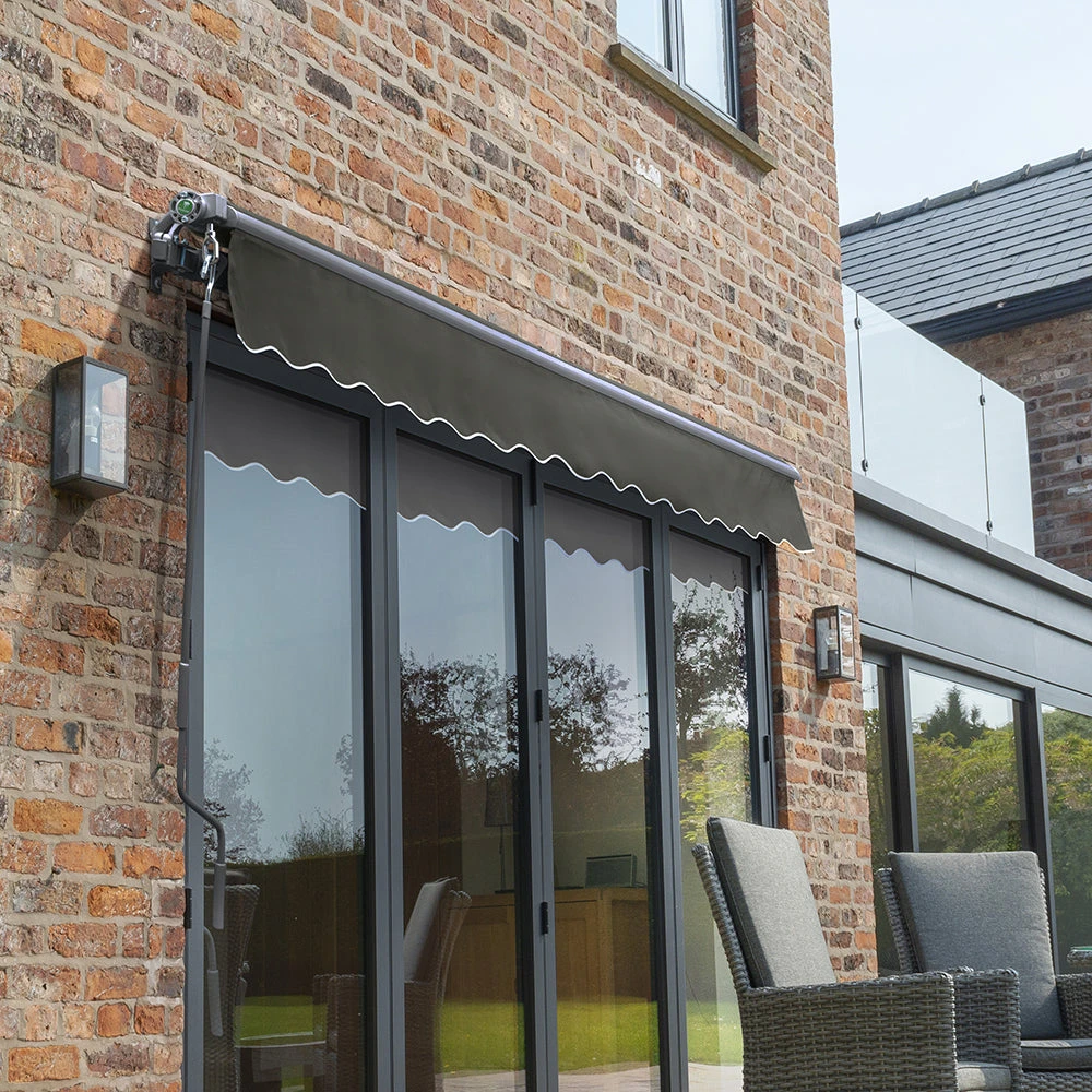 3m Budget Manual Charcoal Awning (Charcoal Cassette) 2 3m Budget Manual Charcoal Awning (Charcoal Cassette) - Image 2