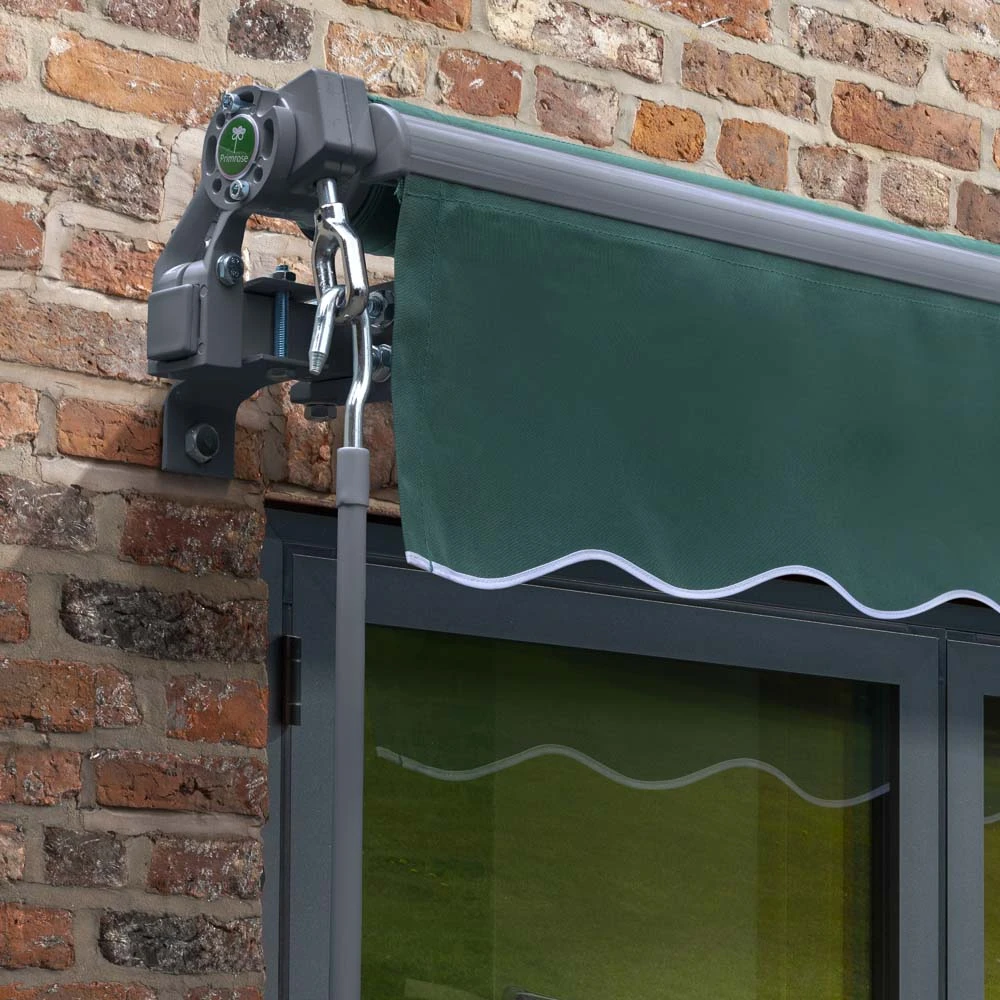 4m Budget Manual Plain Green Awning (Charcoal Cassette) 4 4m Budget Manual Plain Green Awning (Charcoal Cassette) - Image 4