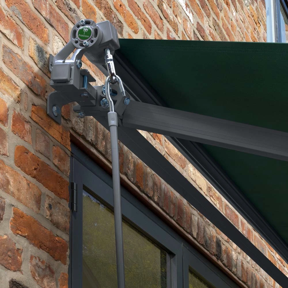2.5m Budget Manual Plain Green Awning (Charcoal Cassette) 5 2.5m Budget Manual Plain Green Awning (Charcoal Cassette) - Image 5