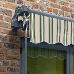 3.5m Budget Manual Multistripe Awning (Charcoal Cassette) -Primrose Awnings awn budget charcoal multistripe 1 0d142c03 b9fc 442c b345 2a7758ec09d8