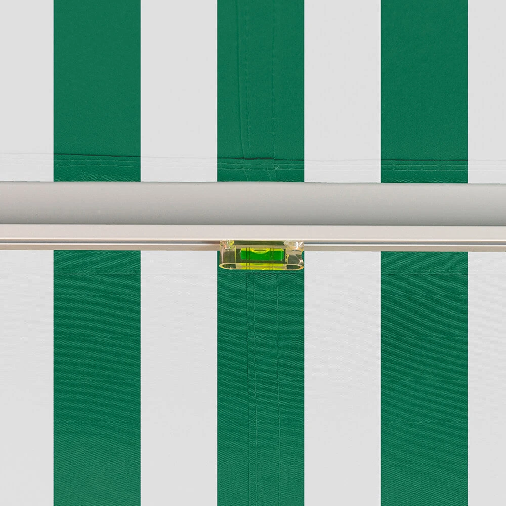 3.5m Budget Wireless Electric Awning, Green And White 6 3.5m Budget Wireless Electric Awning, Green And White - Image 6