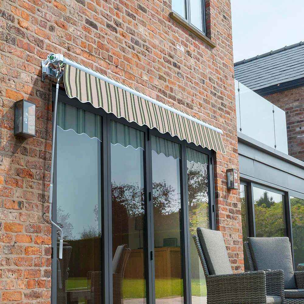 3m Budget Wireless Electric Awning, Multi Stripe 2 3m Budget Wireless Electric Awning, Multi Stripe - Image 2