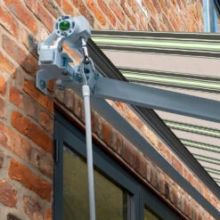 2.5m Budget Wireless Electric Awning, Multi Stripe -Primrose Awnings awn budget wireless multistripe 4