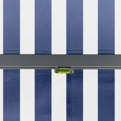3m Standard Manual Blue And White Awning (Charcoal Cassette) -Primrose Awnings awn standard charcoal bluewhitestripe 5 894baeb4 cd28 416a b6fc 6e24dc7e36ae