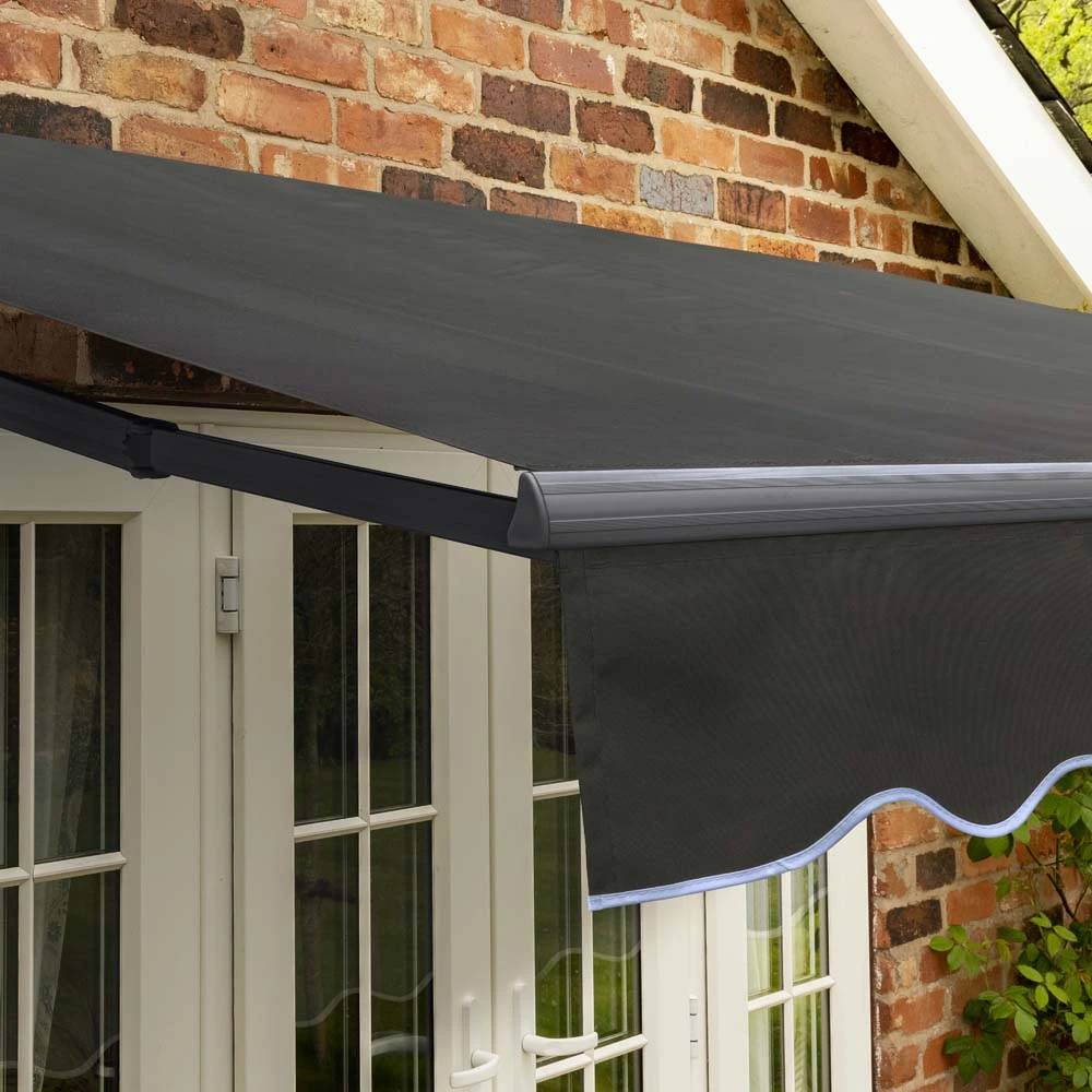 2.5m Standard Manual Charcoal Awning (Charcoal Cassette) 5 2.5m Standard Manual Charcoal Awning (Charcoal Cassette) - Image 5