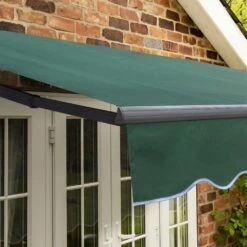 2.5m Standard Manual Plain Green Awning (Charcoal Cassette) 12 2.5m Standard Manual Plain Green Awning (Charcoal Cassette) -Primrose Awnings awn standard charcoal green 6