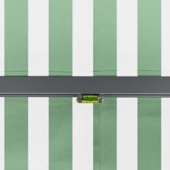3m Standard Manual Green Stripe Awning (Charcoal Cassette) -Primrose Awnings awn standard charcoal greenwhitestripe 5 7db863f2 53a8 4da6 af30 98fa5a898f52