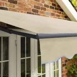 2.5m Standard Manual Ivory Awning (Charcoal Cassette) 10 2.5m Standard Manual Ivory Awning (Charcoal Cassette) -Primrose Awnings awn standard charcoal ivory 1
