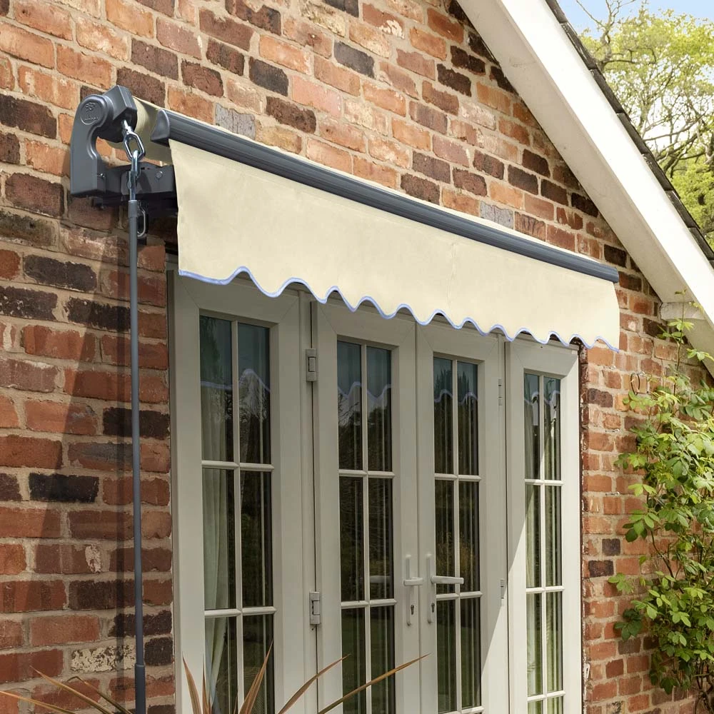 2.5m Standard Manual Ivory Awning (Charcoal Cassette) 2 2.5m Standard Manual Ivory Awning (Charcoal Cassette) - Image 2
