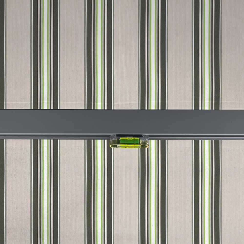 2.5m Standard Manual Multistripe Awning (Charcoal Cassette) 7 2.5m Standard Manual Multistripe Awning (Charcoal Cassette) - Image 7