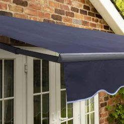 4m Standard Manual Plain Dark Blue Awning (Charcoal Cassette) 11 4m Standard Manual Plain Dark Blue Awning (Charcoal Cassette) -Primrose Awnings awn standard charcoal plaindarkblue 1 acebe380 a498 45a2 95c4 5c09240afd74