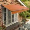 4m Standard Manual Terracotta Awning (Charcoal Cassette)