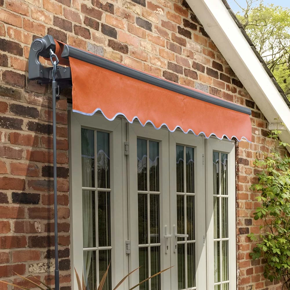 3m Standard Manual Terracotta Awning (Charcoal Cassette) 2 3m Standard Manual Terracotta Awning (Charcoal Cassette) - Image 2