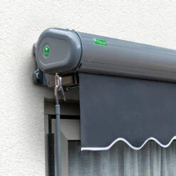 4m Full Cassette Manual Charcoal Awning (Charcoal Cassette) 9 4m Full Cassette Manual Charcoal Awning (Charcoal Cassette) -Primrose Awnings awning full cassette black 3