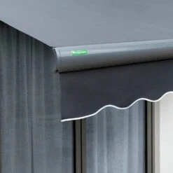 4m Full Cassette Manual Charcoal Awning (Charcoal Cassette) 11 4m Full Cassette Manual Charcoal Awning (Charcoal Cassette) -Primrose Awnings awning full cassette black 5