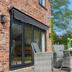 3m Half Cassette Electric Charcoal Awning (Charcoal Cassette) 10 3m Half Cassette Electric Charcoal Awning (Charcoal Cassette) -Primrose Awnings awning half cassette black 2 f5eb71e3 9c14 47aa 83b9 532cc262f058