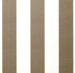 Mocha Brown And White Stripe Polyester Cover For 4m X 3m Awning Includes Valance