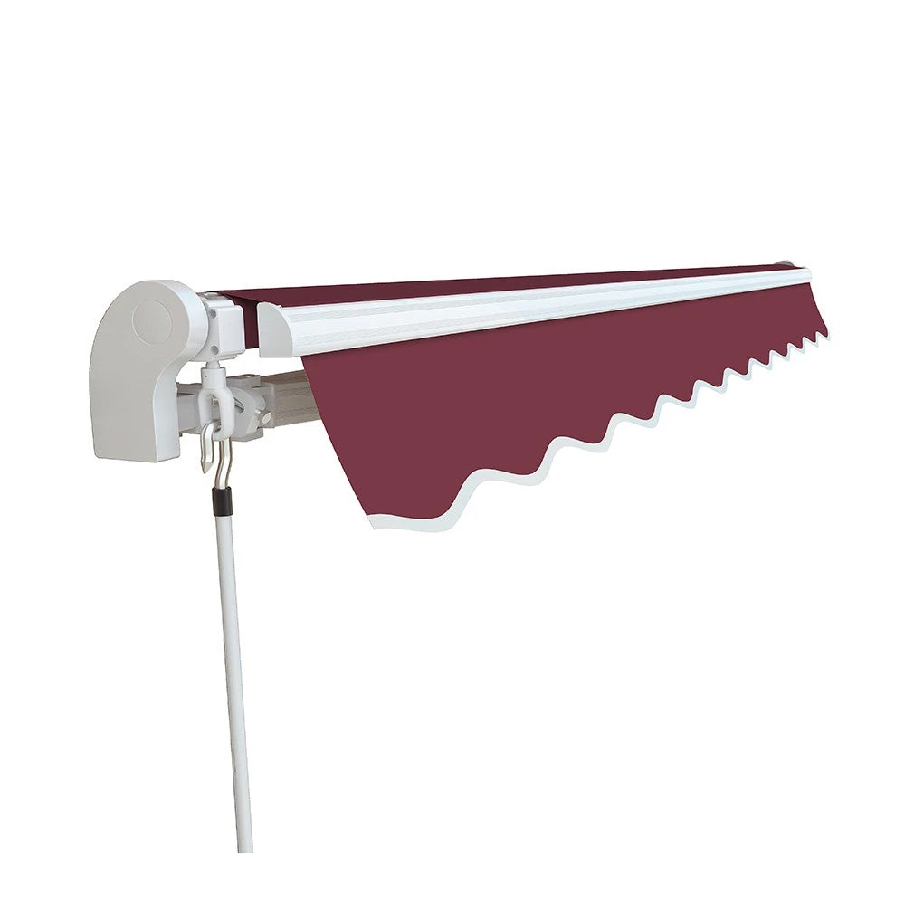 2.5m Budget Manual Awning, Burgundy 2 2.5m Budget Manual Awning, Burgundy - Image 2