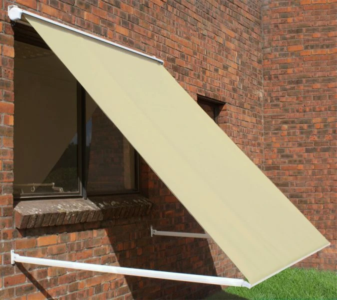 1.5m Half Cassette Drop Arm Awning, Ivory 1 1.5m Half Cassette Drop Arm Awning, Ivory