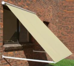 2.5m Half Cassette Drop Arm Awning, Ivory