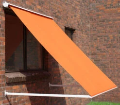2.5m Half Cassette Drop Arm Awning, Terracotta