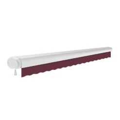 2.5m Full Cassette Manual Awning, Burgundy -Primrose Awnings full cassette manual burgundy 3 5