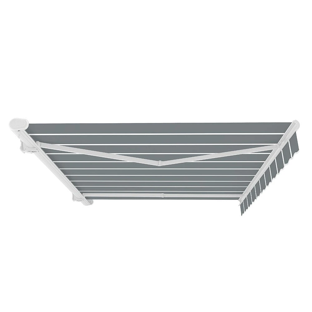 3.5m Full Cassette Manual Awning, Pin Striped Grey 4 3.5m Full Cassette Manual Awning, Pin Striped Grey - Image 4