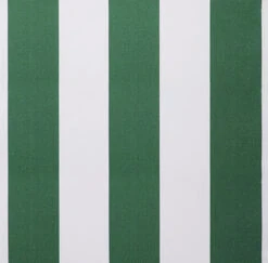 Green And White Polyester Cover For 6.0m X 3m Awning Includes Valance