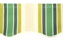 4m Green Stripe Valance - Wavy