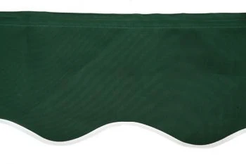4.5m Plain Green Valance - Wavy 1 4.5m Plain Green Valance - Wavy
