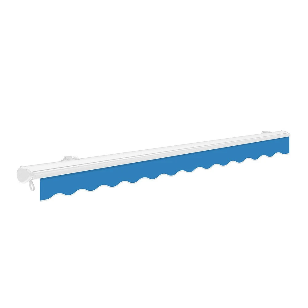 3.5m Half Cassette Manual Awning, Azure Blue 2 3.5m Half Cassette Manual Awning, Azure Blue - Image 2