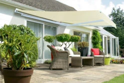 3.0m Half Cassette Electric Awning, Ivory (4.0m Projection)