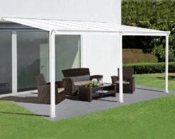 16ft X 10ft White Veranda Garden Canopy - Primrose™ 5 16ft X 10ft White Veranda Garden Canopy - Primrose™ -Primrose Awnings pr0000003028 card3 lg
