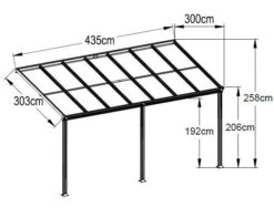 14ft X 10ft Anthracite Veranda Garden Canopy - Primrose™ -Primrose Awnings pr0000003031 card3 lg