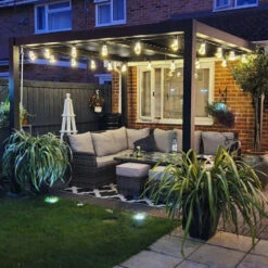 3m X 4m Deluxe Charcoal Pergola With Louvered Shutter Roof By Primrose Living 8 3m X 4m Deluxe Charcoal Pergola With Louvered Shutter Roof By Primrose Living -Primrose Awnings pr0000003047 card4 lg