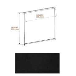 Single Charcoal Dropdown Side Shade For 3x4m Deluxe Pergola 6 Single Charcoal Dropdown Side Shade For 3x4m Deluxe Pergola -Primrose Awnings pr0000003089 card3 lg