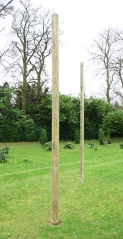 9ft 10 / 3m Wooden Shade Sail Pole With Eyebolt Screw - 12cm Diameter" -Primrose Awnings pr0000006052 card2 lg