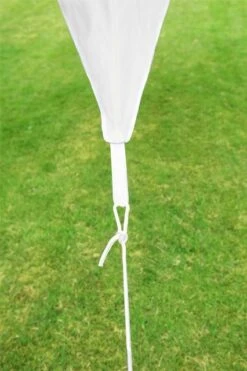 Portable Pyramid Ivory Shade Sail Kit W/ Pole, Ropes And Pegs - Easy Set Up -Primrose Awnings pr0000007647 card5 lg