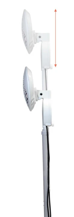 Freestanding Electric Quartz Bulb Patio Heater In White| Heatlab® -Primrose Awnings pr0000007882 card5 lg