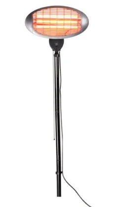 Freestanding Electric Quartz Bulb Patio Heater W/ Remote | Heatlab® 18 Freestanding Electric Quartz Bulb Patio Heater W/ Remote | Heatlab® -Primrose Awnings pr0000007886 card2 lg 1