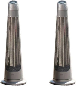 1.2kW IPX4 Streamline Rotating Patio Heater W/ 2 Power Settings | Heatlab®