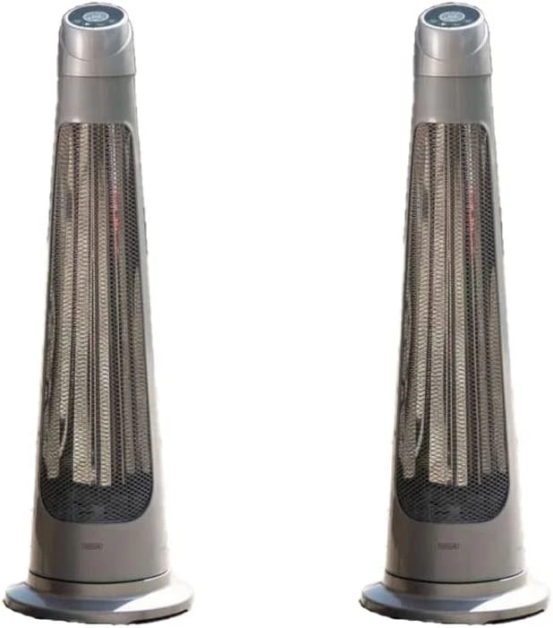 1.2kW IPX4 Streamline Rotating Patio Heater W/ 2 Power Settings | Heatlab® 1 1.2kW IPX4 Streamline Rotating Patio Heater W/ 2 Power Settings | Heatlab®