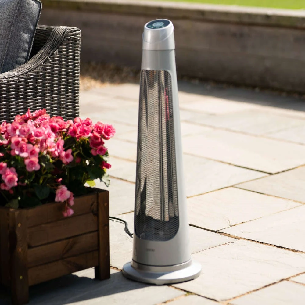 1.2kW IPX4 Streamline Rotating Patio Heater W/ 2 Power Settings | Heatlab® 2 1.2kW IPX4 Streamline Rotating Patio Heater W/ 2 Power Settings | Heatlab® - Image 2