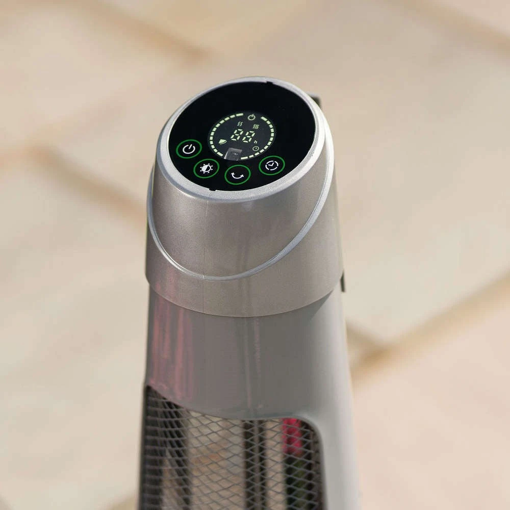 1.2kW IPX4 Streamline Rotating Patio Heater W/ 2 Power Settings | Heatlab® 3 1.2kW IPX4 Streamline Rotating Patio Heater W/ 2 Power Settings | Heatlab® - Image 3