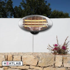 Wall Mounted Quartz Bulb Electric Heater W/ 3 Power Settings | Heatlab™