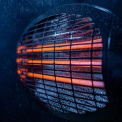 Wall Mounted Quartz Bulb Electric Heater In Black | Heatlab® -Primrose Awnings pr0000007945 card5 lg