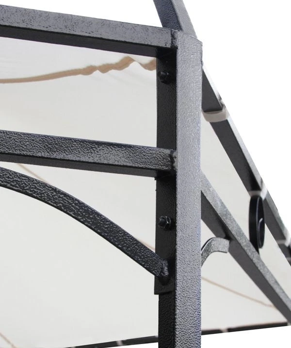 Harlington Deluxe Steel Frame Gazebo With Roof Canopy In Ivory 7 Harlington Deluxe Steel Frame Gazebo With Roof Canopy In Ivory - Image 7