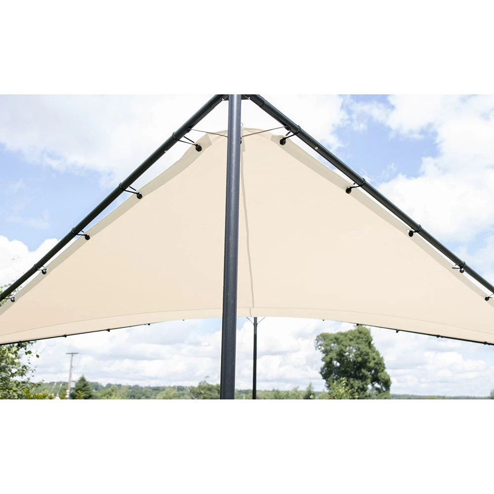 3.5M Square Portable Steel Frame With Ivory Sail Shade 5 3.5M Square Portable Steel Frame With Ivory Sail Shade - Image 5