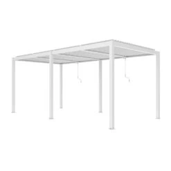 6m X 3m Deluxe White Veranda With Louvered Shutter Roof 7 6m X 3m Deluxe White Veranda With Louvered Shutter Roof -Primrose Awnings pr0000061104 card3 lg